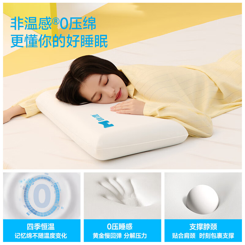 眯狸记忆棉枕芯单只8cm 89.25元 - 86线报 眯狸记忆棉枕芯单只8cm 89.25元 - 86线报