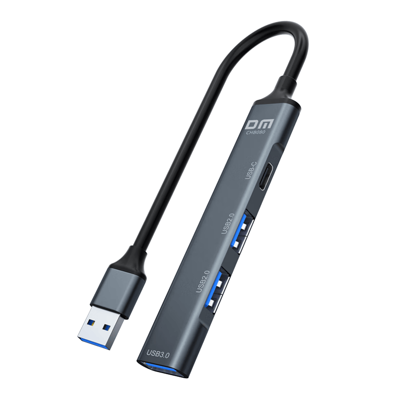 DM大迈USB3.0四合一扩展坞多功能Hub集线器Type-C供电 10.1元 - 86线报
