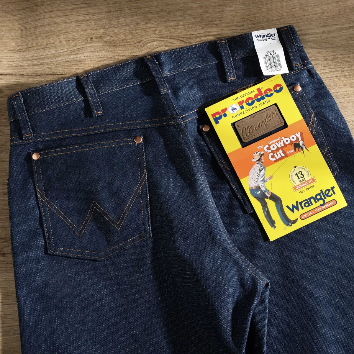 Wrangler原色未脱浆牛仔裤重磅宽松直筒长裤潮13MWZ 316.05元 - 86线报