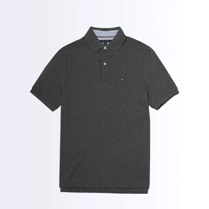 TOMMY HILFIGER汤米网球穿搭POLO衫男纯色商务休闲T恤夏 230.55元 - 86线报