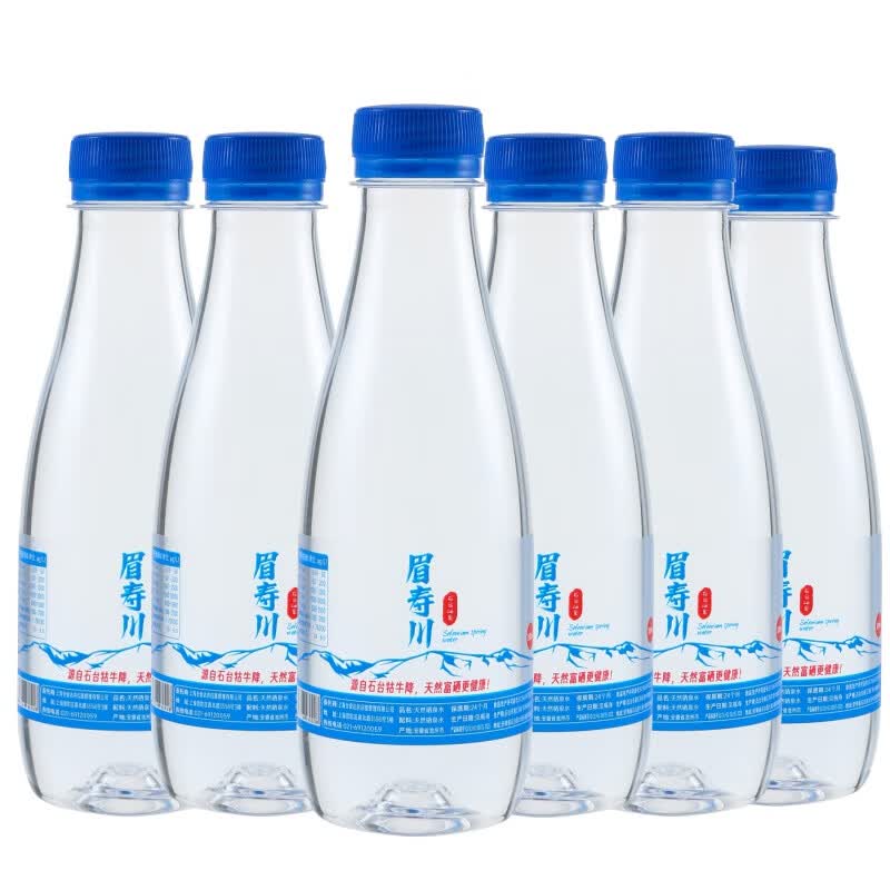 眉寿川安徽牯牛降石台天然硒泉水富含硒锶偏硅酸300ml*6 9.9元 - 86线报