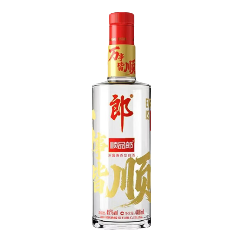 郎酒顺品郎红顺45°浓酱兼香型488ml 38元 - 86线报