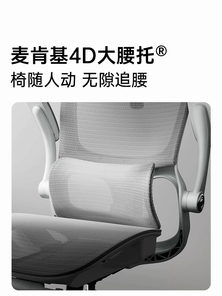 黑白调E2人体工学电脑椅黑色固定扶手 500元 - 86线报