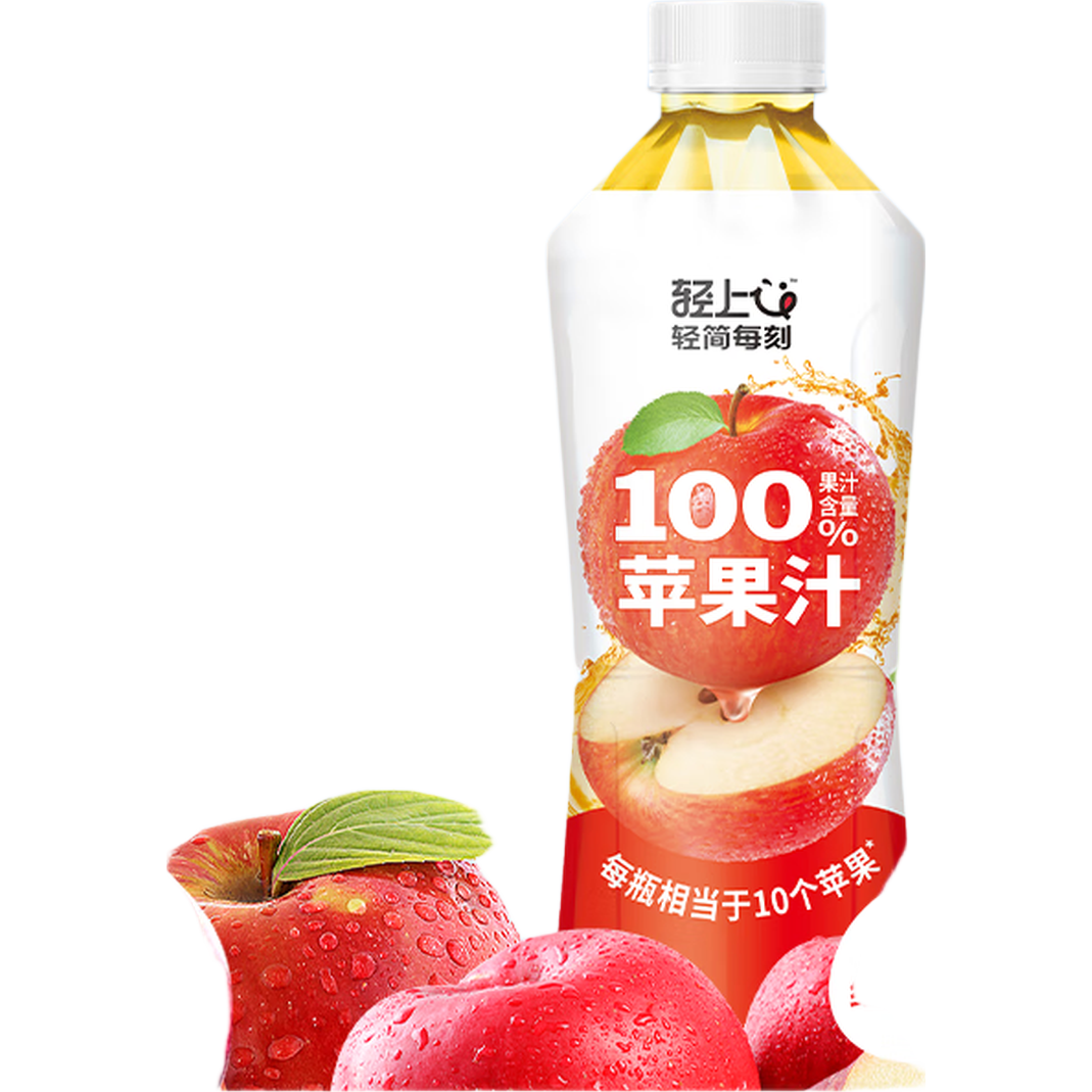 轻上100%椰子水电解质果汁饮料苹果汁1L×2 10.5元 - 86线报