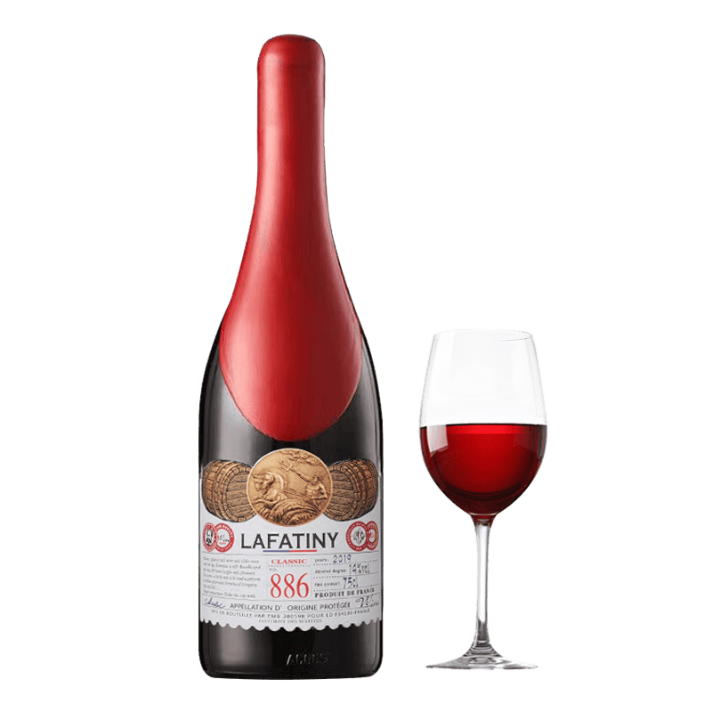 LAFATINY法国进口赤霞珠干红葡萄酒14度750ml 34.2元 - 线报酷