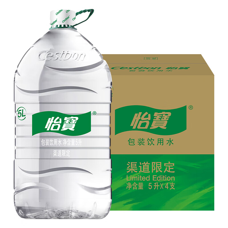 怡宝天然水包装饮用水5L*4瓶整箱装 21.9元 - 86线报 怡宝天然水包装饮用水5L*4瓶整箱装 21.9元 - 86线报