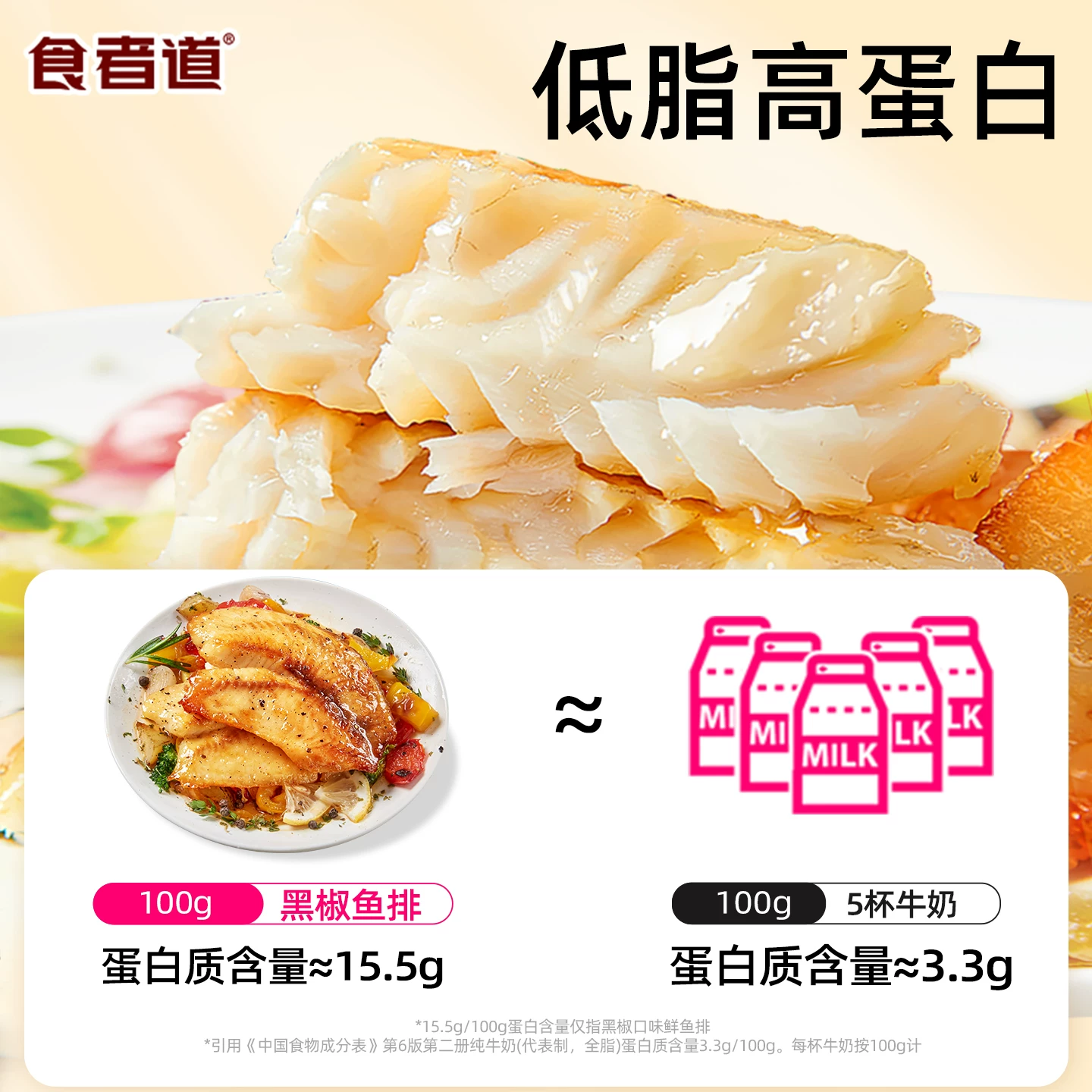 食者道无刺鱼排新鲜调味低脂鱼片生鲜罗非鱼片半成品儿童早餐食材 34.9元 - 86线报