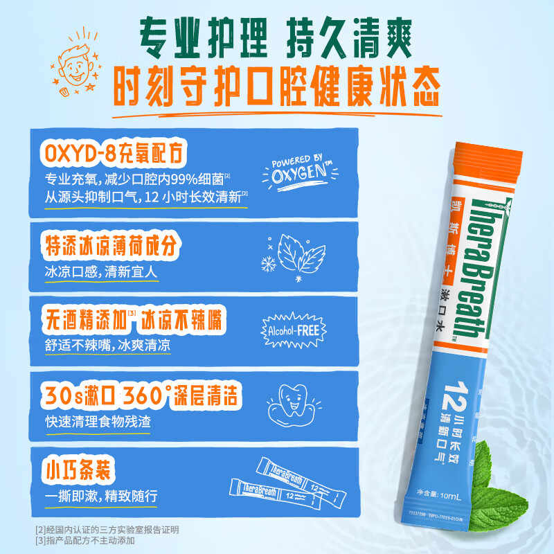 凯斯博士冰凉薄荷漱口水3条装 1元 - 86线报