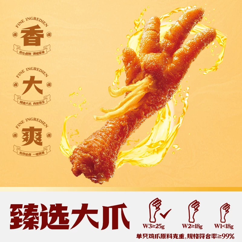 王小卤虎皮凤爪去骨凤爪卤味零食组合5袋 35.25元 - 86线报