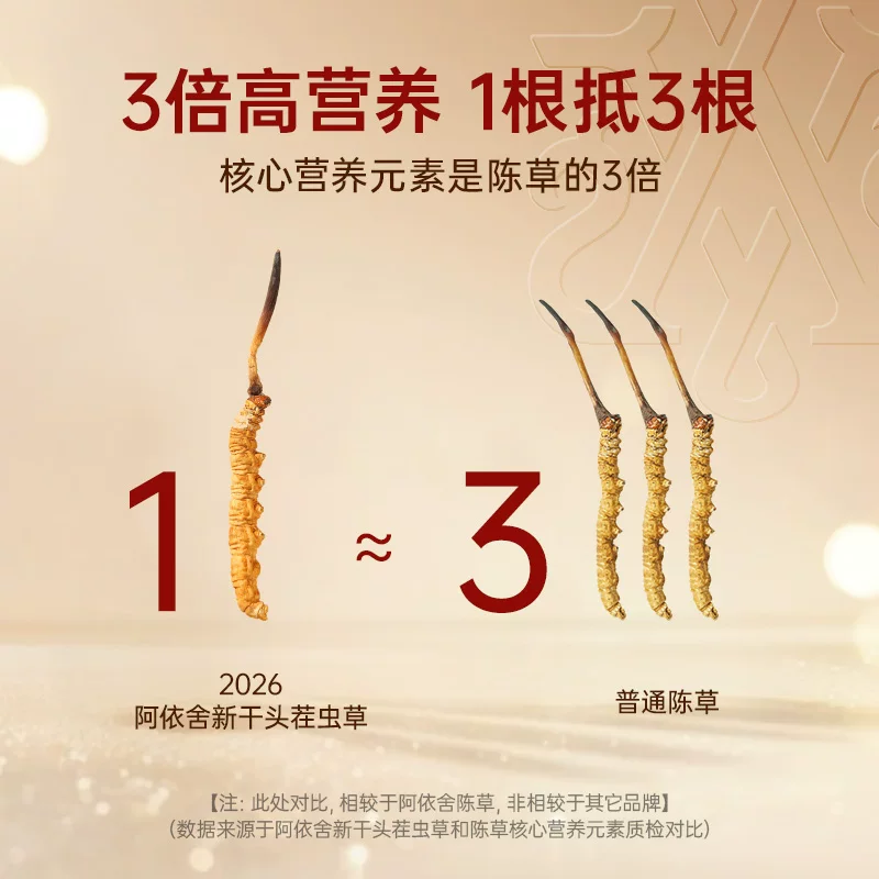 阿依舍头茬冬虫夏草滋补礼盒40根 892.4元 - 86线报