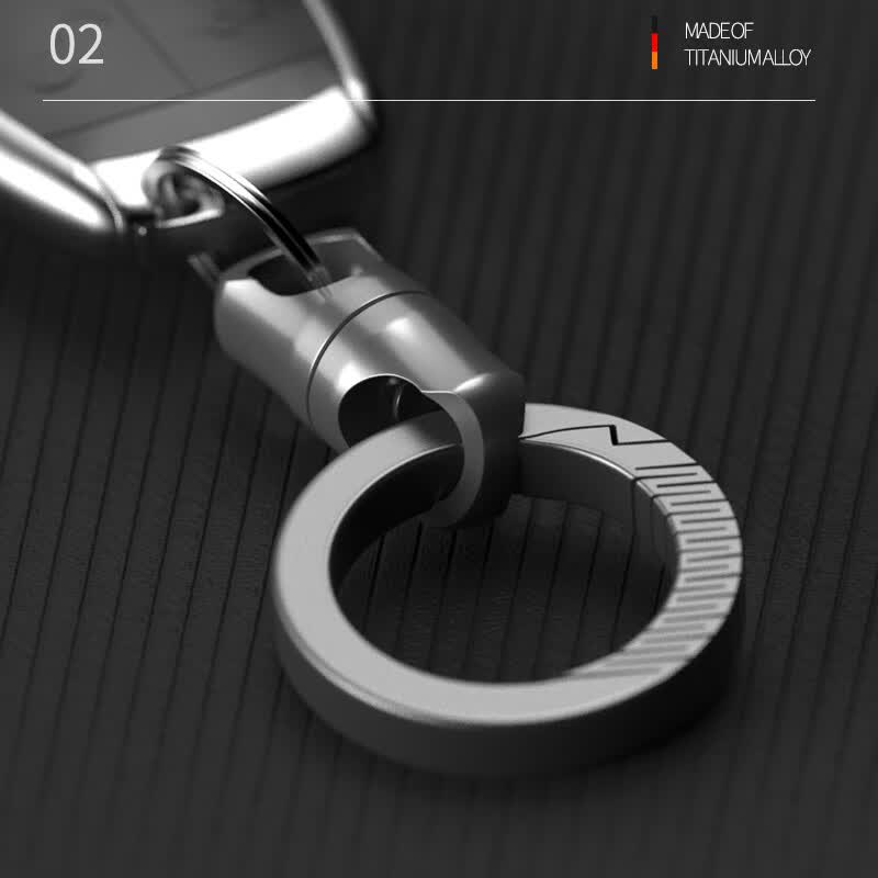 HELLOLEIBOO钛合金钥匙扣360度旋转连接器 31.4元 - 86线报