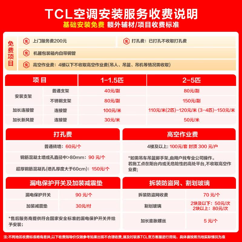 TCL小蓝翼真省电KFR-26GW/RV2Ea+B1新一级能效壁挂式空调大1匹 1237.04元 - 86线报