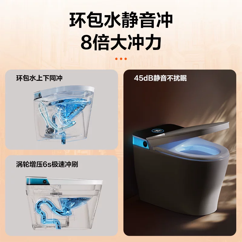 四季沐歌H1pro全自动智能马桶超炫虹吸+脚触翻盖+云感泡沫盾+冷热按摩洗 1365.65元 - 线报酷