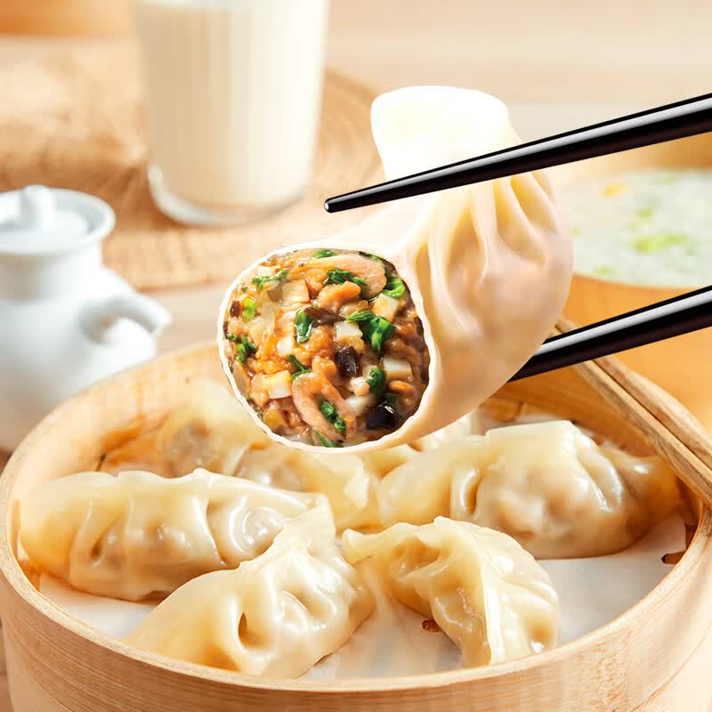 思念菌菇三鲜蒸煎饺1kg约52只 11.49元 - 线报酷