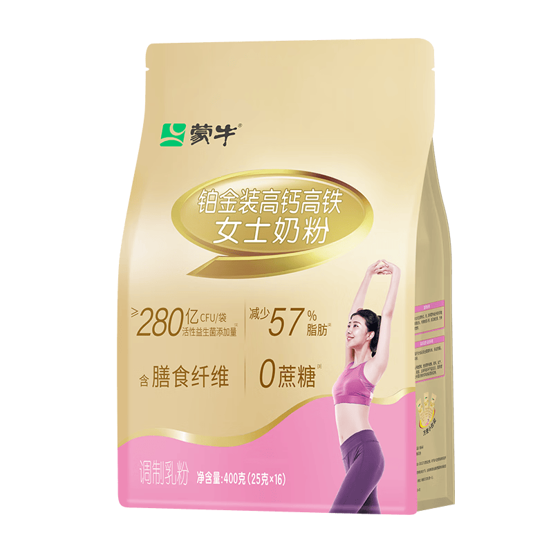 蒙牛女士铂金装成人奶粉400g 24.51元 - 线报酷