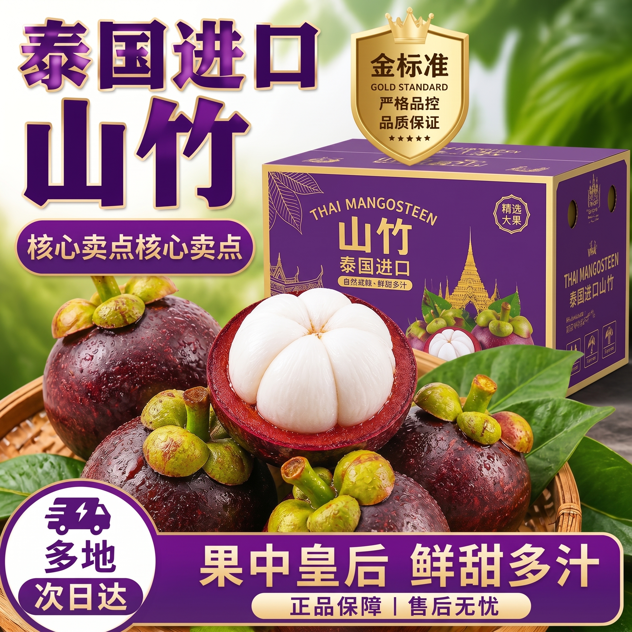 鲜丰泰国山竹颗颗精选甜度高达16°净重5斤大果 68.8元 - 86线报 鲜丰泰国山竹颗颗精选甜度高达16°净重5斤大果 68.8元 - 86线报