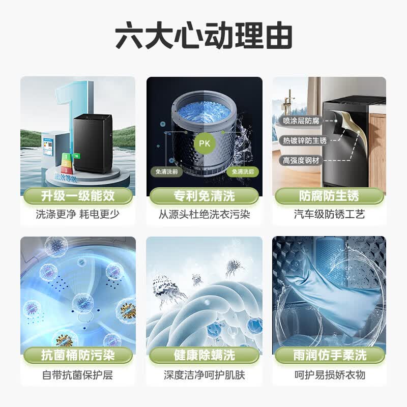 美的MB10V56T波轮洗衣机10kg 699.12元 - 86线报