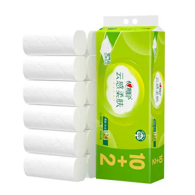 心相印云感柔肤卷纸4层100g×12卷无芯 13.26元 - 86线报 心相印云感柔肤卷纸4层100g×12卷无芯 13.26元 - 86线报