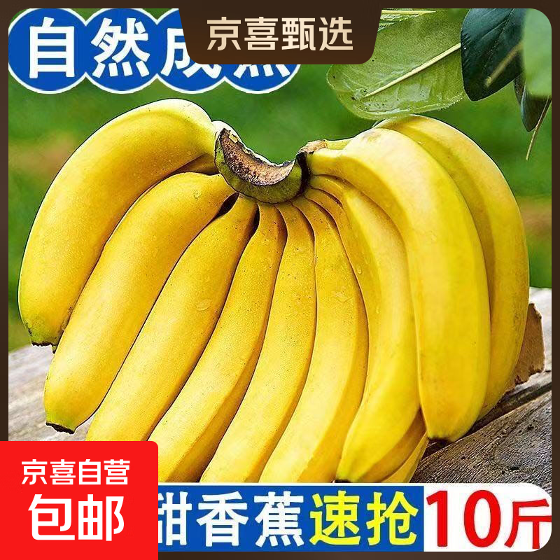广西高山香蕉当季新鲜青皮薄皮香甜9斤整箱 15.99元 - 线报酷