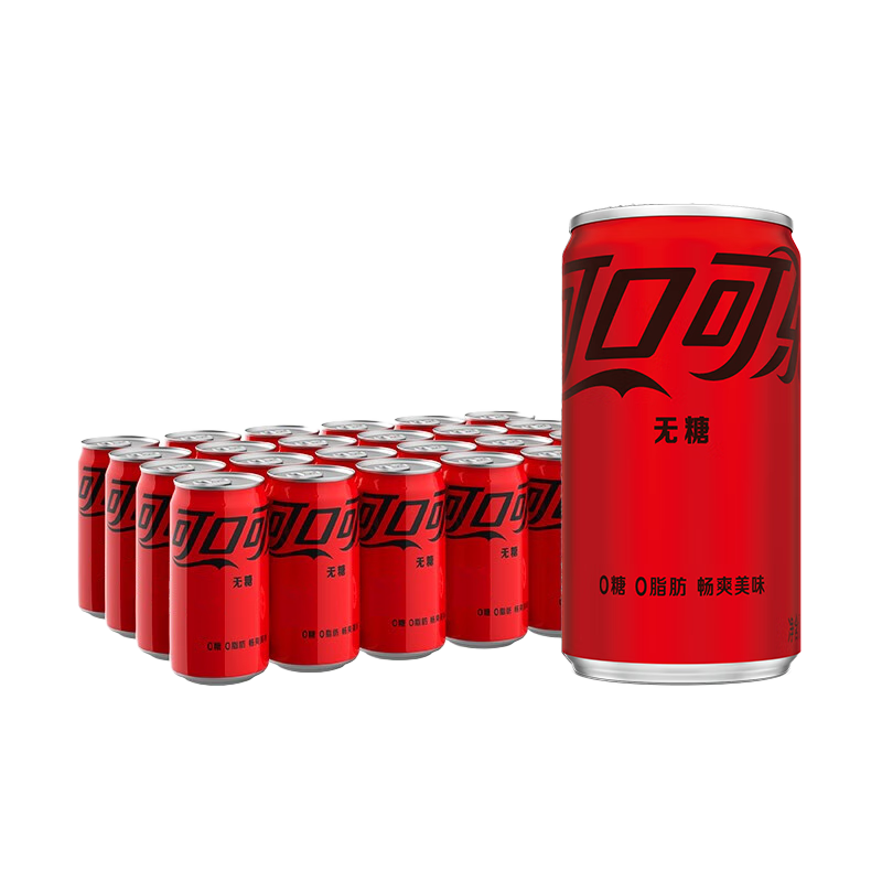 可口可乐零度无糖碳酸饮料原味200ml24罐 92.5元 - 线报酷