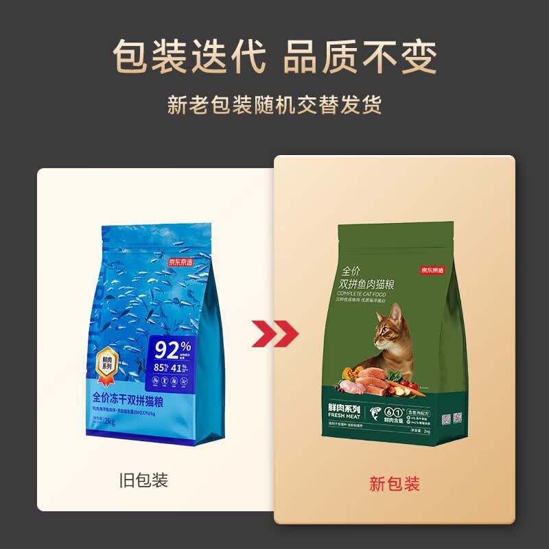 京东京造冻干益生菌系列双拼鱼肉猫粮鱼肉味10kg 252.5元 - 线报酷