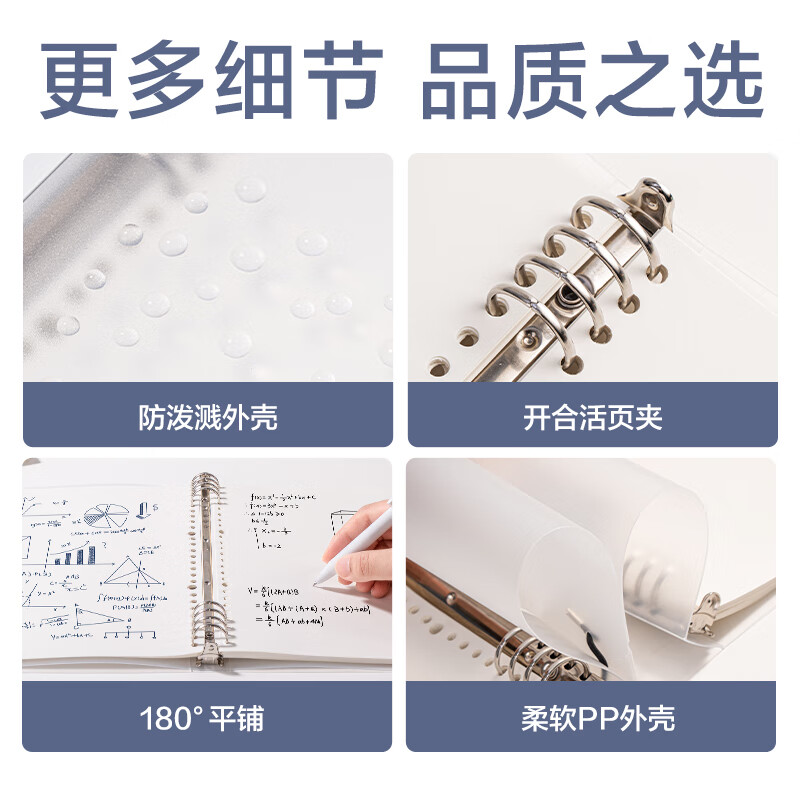 得力可拆卸活页本笔记本A5/60张/透明空白 2.68元 - 86线报