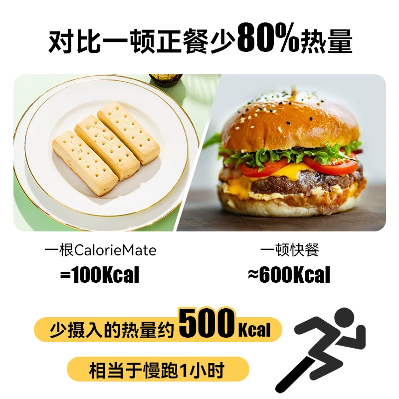 大塚caloriemate控卡代餐扛饿营养饱腹户外能量棒饼干80g*1盒4条 11.9元 - 线报酷