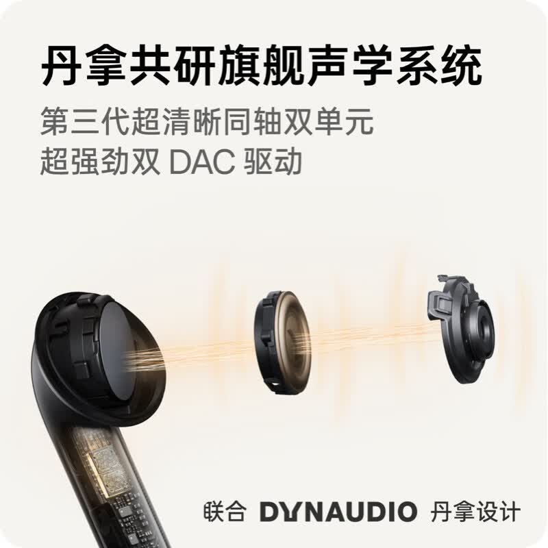 OPPO Enco X3入耳式真无线双动圈主动降噪蓝牙耳机米白有线充版 656.1元 - 86线报