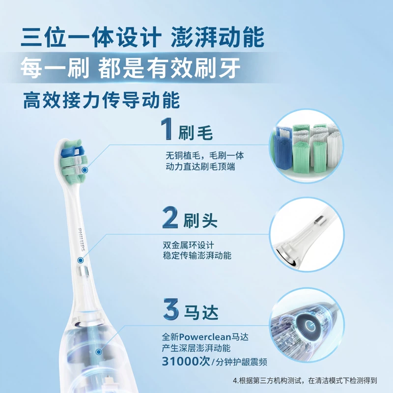 飞利浦钻石系列HX5181电动牙刷优雅白 154.17元 - 86线报 飞利浦钻石系列HX5181电动牙刷优雅白 154.17元 - 86线报
