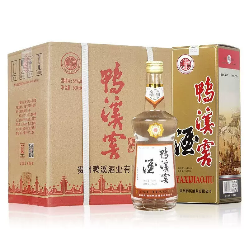 鸭溪贵州鸭溪窖54度复古玻鸭浓香型白酒500ml*6瓶 199元 - 86线报