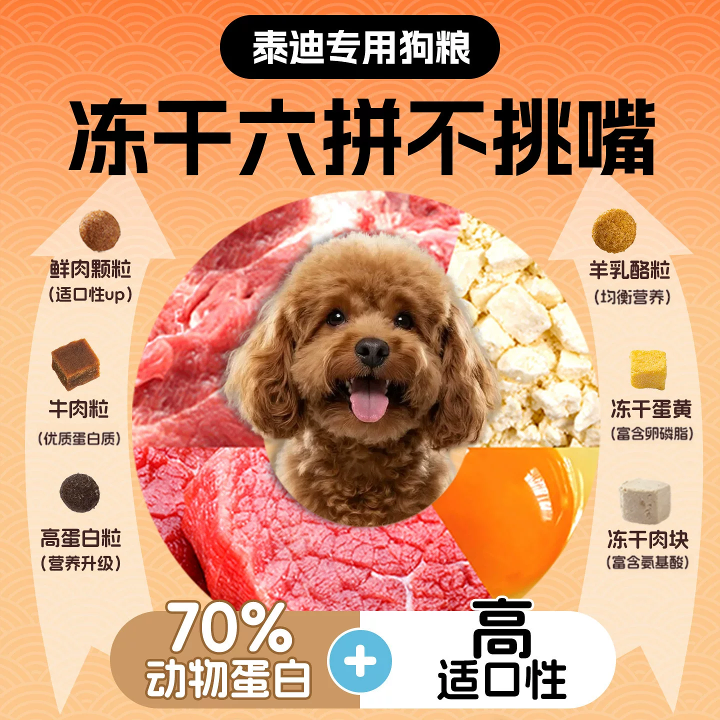 艾萨克泰迪专用狗粮10斤装小型犬幼犬成犬贵宾通用型固色淡泪痕冻干全价 32.92元 - 86线报 艾萨克泰迪专用狗粮10斤装小型犬幼犬成犬贵宾通用型固色淡泪痕冻干全价 32.92元 - 86线报