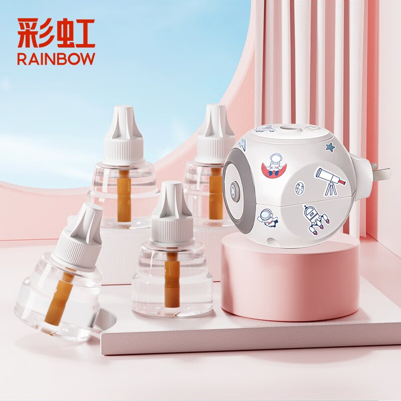 彩虹无味电热蚊香液套装+加热器4瓶+1器180晚 18.31元 - 86线报 彩虹无味电热蚊香液套装+加热器4瓶+1器180晚 18.31元 - 86线报