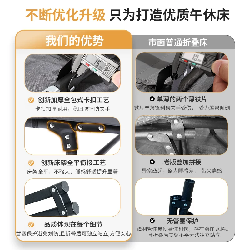 艾臣午休折叠床办公室单人躺椅简易便携医院陪护床行军午睡床 49.9元 - 86线报