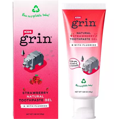 grin进口儿童牙膏0-12岁含氟防蛀固齿不辣口45g 39.78元 - 86线报 grin进口儿童牙膏0-12岁含氟防蛀固齿不辣口45g 39.78元 - 86线报