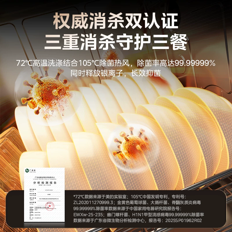 美的灶下系列V9Pro嵌入式洗碗机15套 3399元 - 86线报