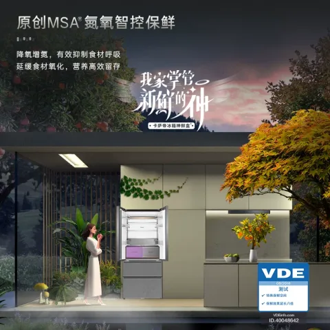 淘金币可用、大件超省：卡萨帝 原石系列 BCD-560WGCFDA4GUU1 风冷法式门冰箱 560L 券后6847.75元 图片 1
