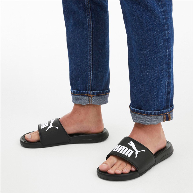 PUMA官方新款男女同款情侣拼色拖鞋POPCAT 20 372279黑色-白 01 35.5 69元 - 86线报