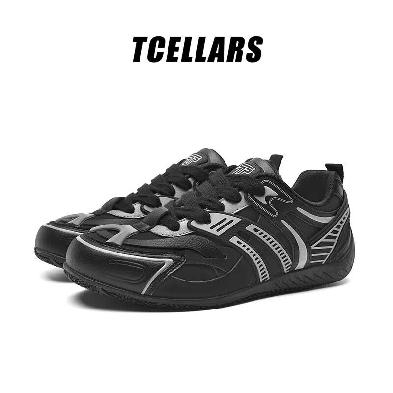 Tcellars京东直采德训鞋轻奢新款运动休闲鞋银驰黑 49元 - 美泡泡