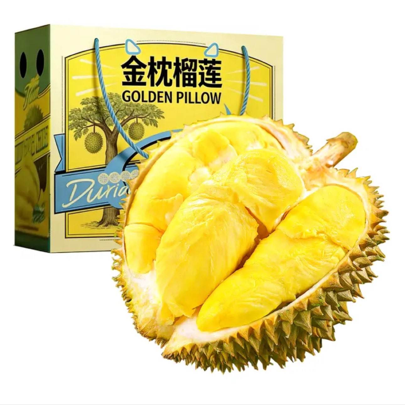 泰国金枕榴莲鲜果整箱进口5-7斤2个果 89.9元 - 86线报