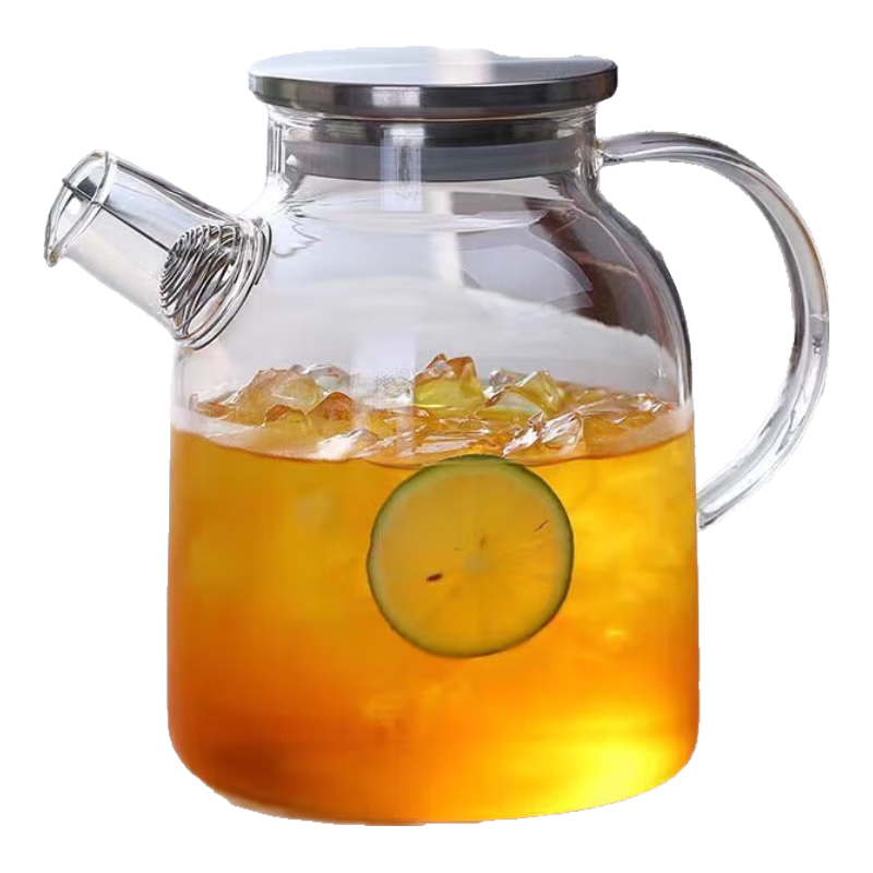 四季茶壶不锈钢盖耐热玻璃凉水壶1800ml 6.8元 - 86线报