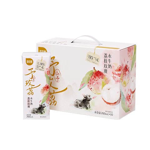 百菲酪山予风味调制乳苗条装200ml×10盒荔枝玫瑰味 80.1元 - 86线报 百菲酪山予风味调制乳苗条装200ml×10盒荔枝玫瑰味 80.1元 - 86线报
