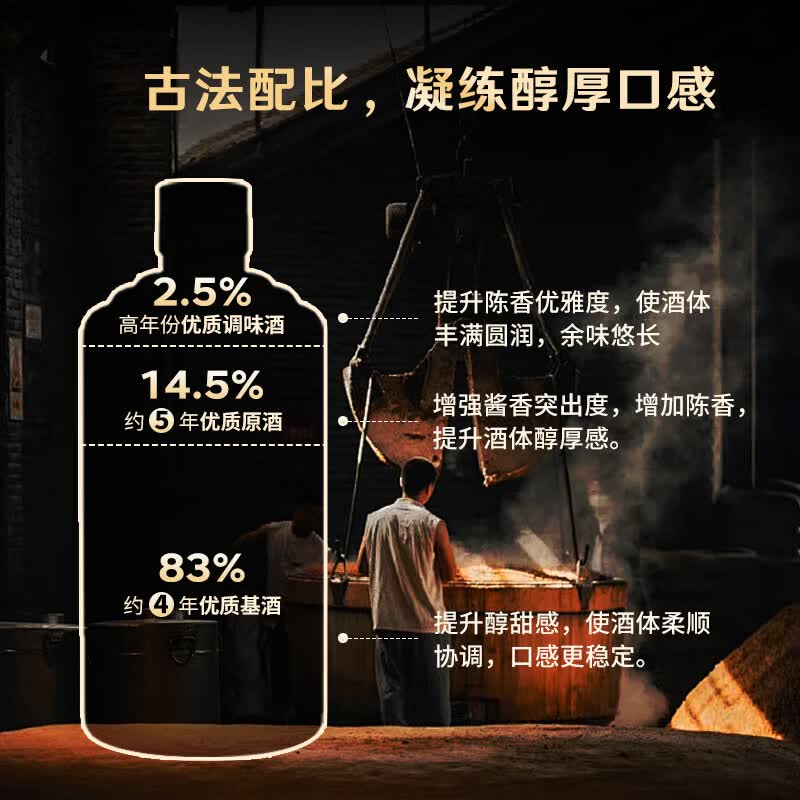 京东京造山河典礼500ml*6整箱茅台镇珍藏坤沙酱香型白酒 599元 - 86线报