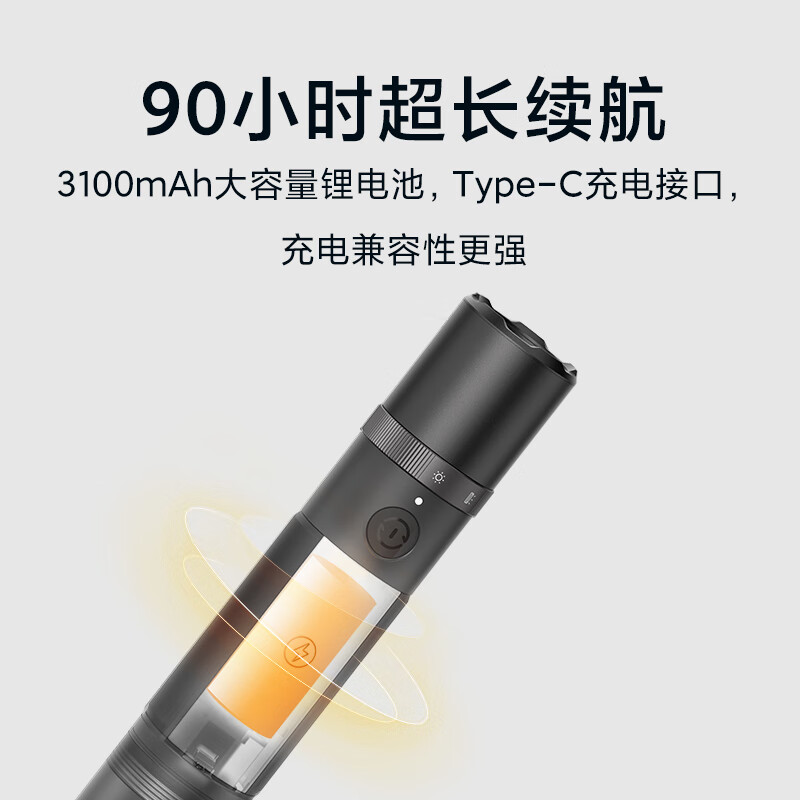 米家MJSDT001QW多功能手电筒 114.08元 - 86线报