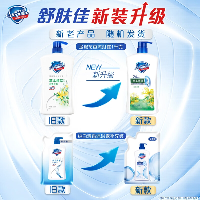舒肤佳健康+清爽系列金银花/菊花自然爽洁沐浴露1L 24.89元 - 86线报