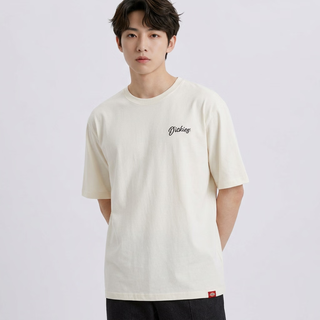 Dickies短袖T恤简约小标背后印花T恤男女同款休闲舒适012597白鹭白XL 69元 - 86线报