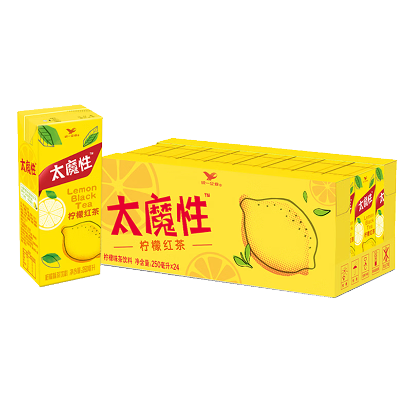 统一太魔性柠檬红茶经典饮品250ml*24盒 18.5元 - 线报酷