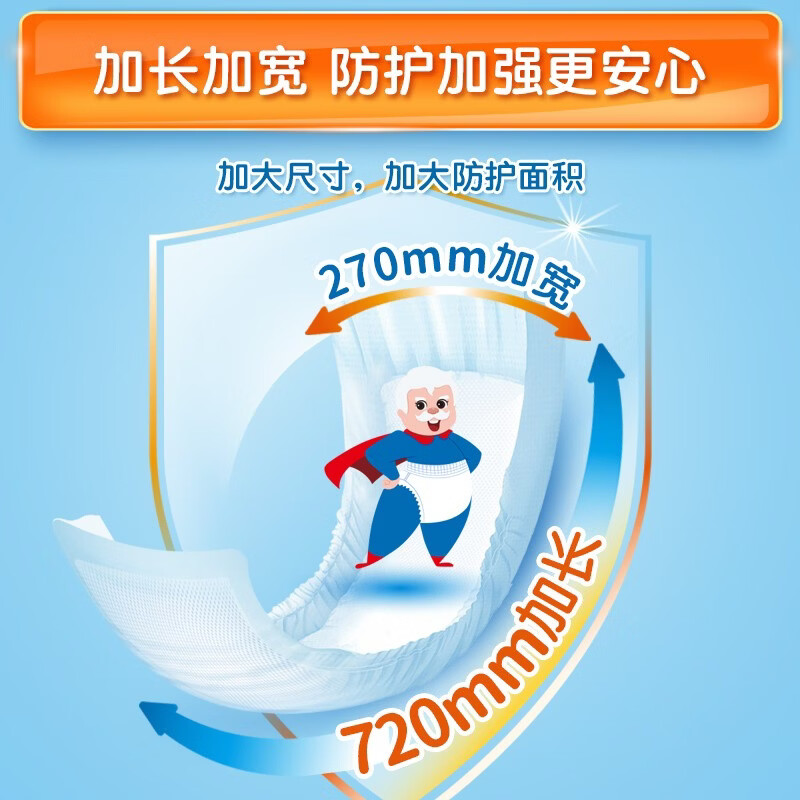 可靠吸收宝成人纸尿片男女老年护理纸尿片720*270整箱160片 149元 - 86线报