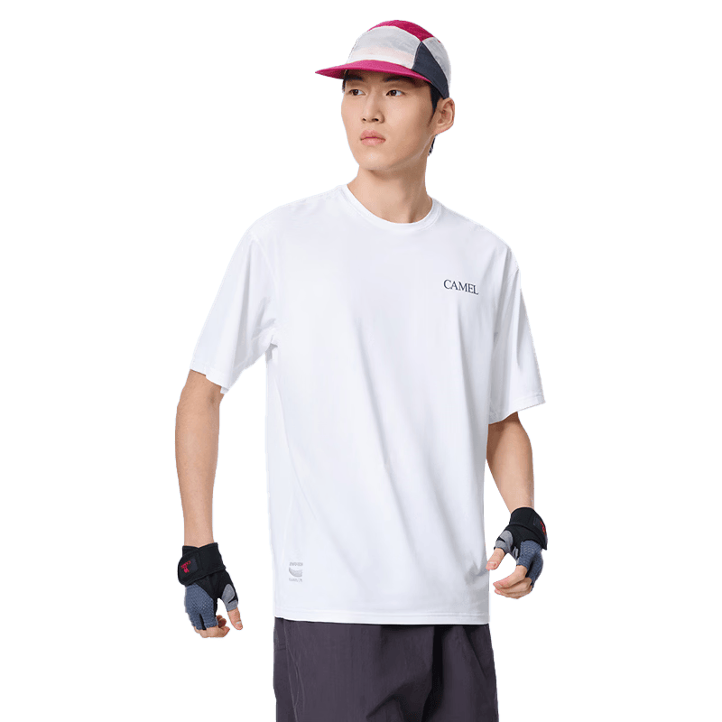 骆驼短袖T恤衫男士夏季宽松圆领速干运动上衣 39.16元 - 美泡泡