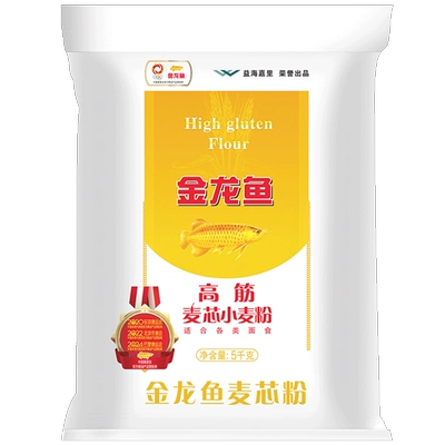 金龙鱼 高筋麦芯小麦粉 5kg 馒头饺子面条包子 16.93元+0.49元淘金币 - 线报酷