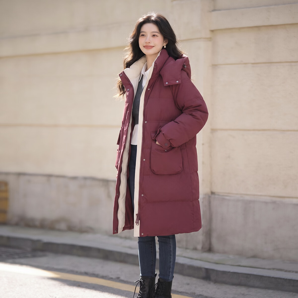 雪中飞90%绒中长款加厚保暖羽绒服三色可选 149元 - 86线报
